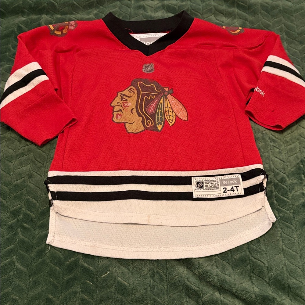Reebok Chicago Blackhawks Patrick Kane #88 Jersey Childs 2-4T - Picture 2 of 7